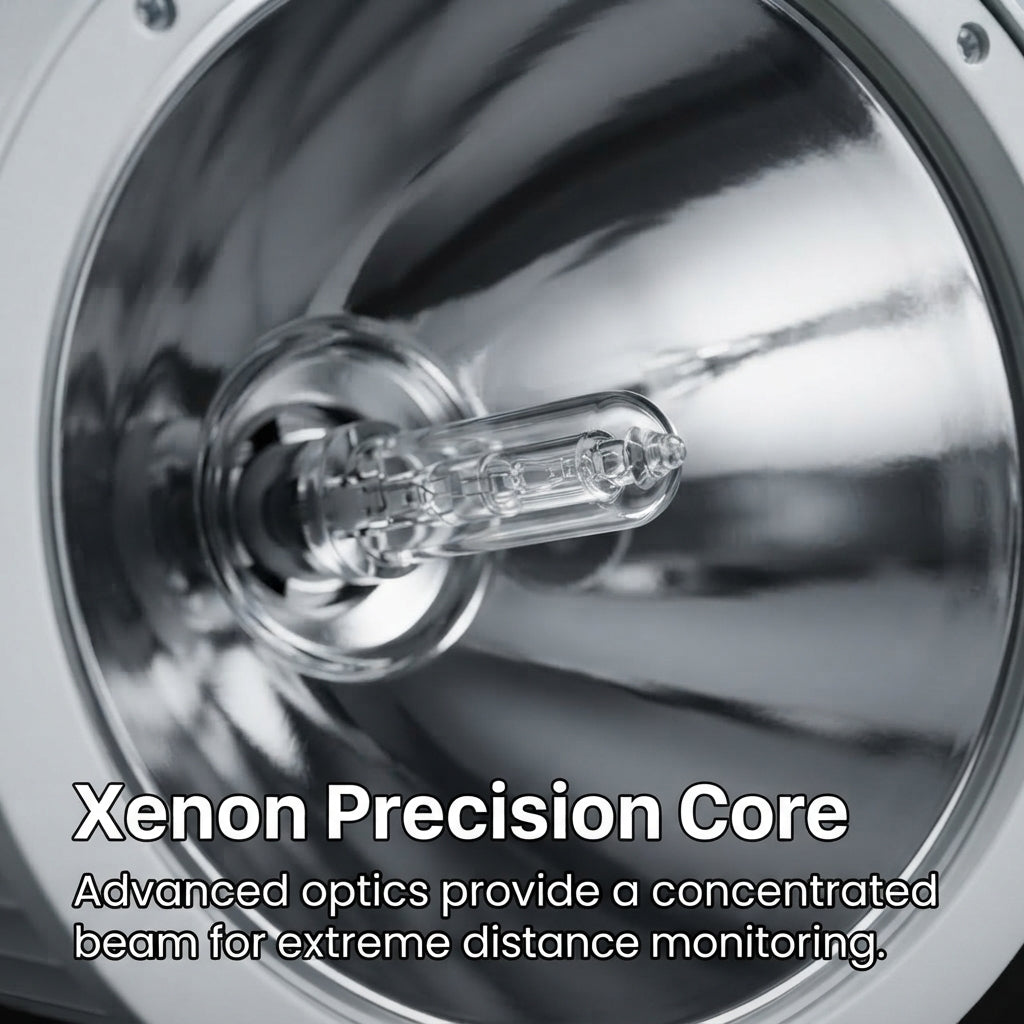 220V Marine Rotating Xenon Spotlight - IP65 Waterproof Long-Range Searchlight
