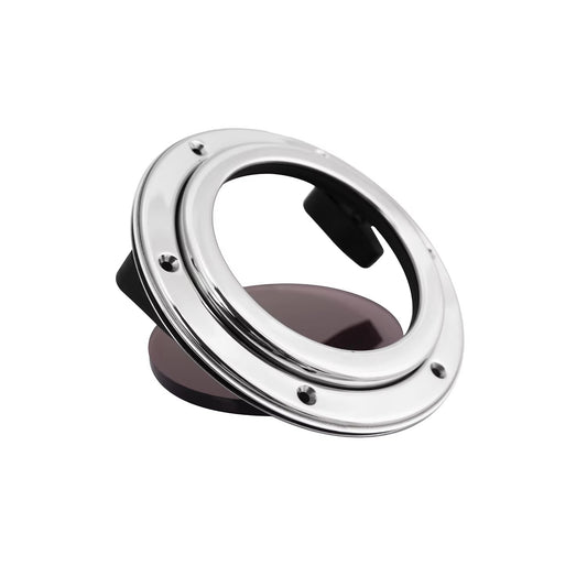 Ventana de ojo de buey para barco de acero inoxidable 316, de 126 mm a 175 mm (5"-7"), redonda, de acrílico, para barcos, yates, barcos y autocaravanas.