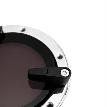 316 Stainless Steel Boat Porthole Window, 5"-7" (126mm-175mm) Round Acrylic Opening Portlight for Boats/Yachts/Ships/RV