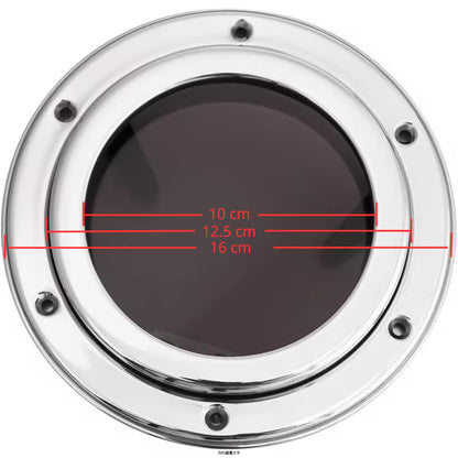 316 Stainless Steel Boat Porthole Window, 5"-7" (126mm-175mm) Round Acrylic Opening Portlight for Boats/Yachts/Ships/RV