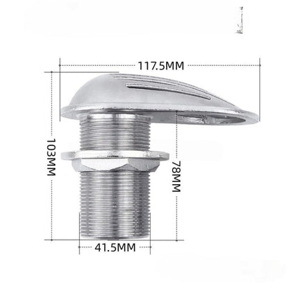316 Stainless Steel Boat Intake Strainer,Multiple Specifications Filter Scoop, Thru Hull Water Pickup Floor Deck Drain for Yacht