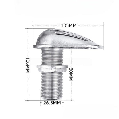 316 Stainless Steel Boat Intake Strainer,Multiple Specifications Filter Scoop, Thru Hull Water Pickup Floor Deck Drain for Yacht