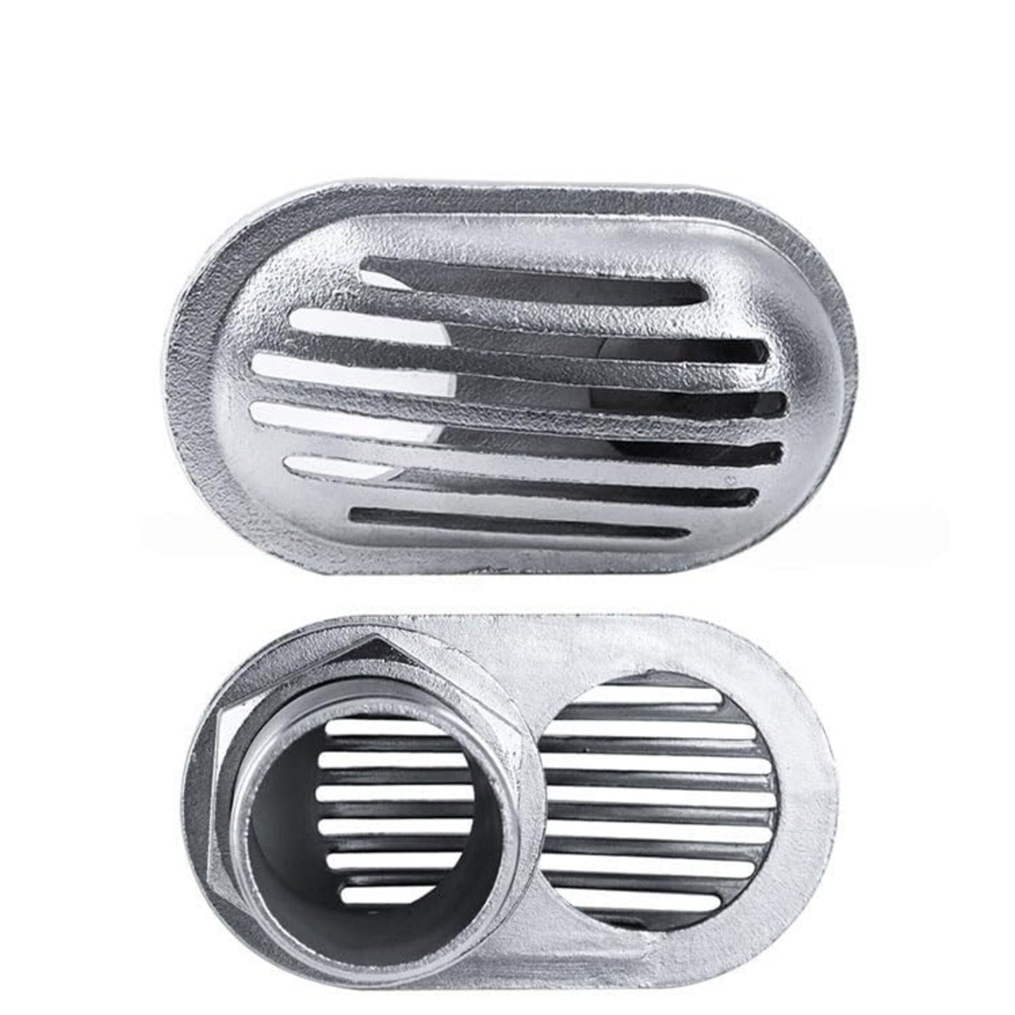 316 Stainless Steel Boat Intake Strainer,Multiple Specifications Filter Scoop, Thru Hull Water Pickup Floor Deck Drain for Yacht