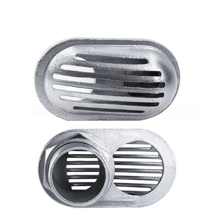 316 Stainless Steel Boat Intake Strainer,Multiple Specifications Filter Scoop, Thru Hull Water Pickup Floor Deck Drain for Yacht