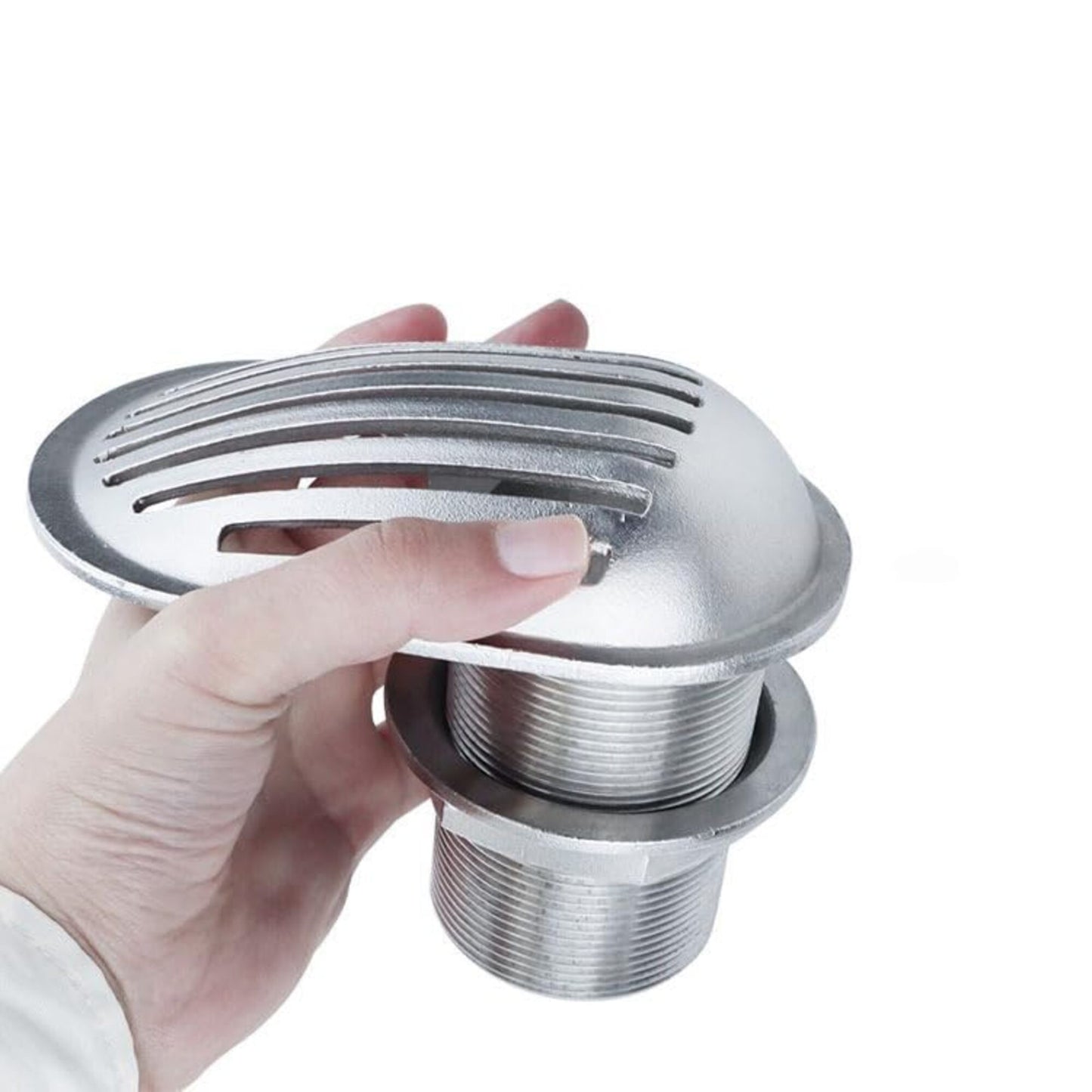 316 Stainless Steel Boat Intake Strainer,Multiple Specifications Filter Scoop, Thru Hull Water Pickup Floor Deck Drain for Yacht