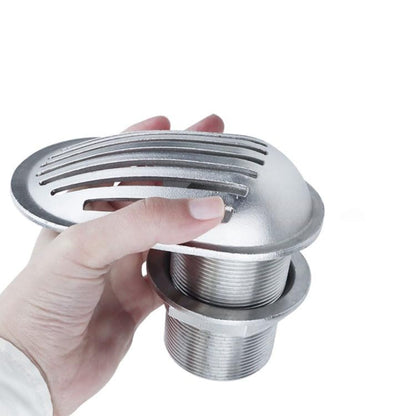 316 Stainless Steel Boat Intake Strainer,Multiple Specifications Filter Scoop, Thru Hull Water Pickup Floor Deck Drain for Yacht