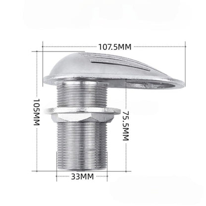 316 Stainless Steel Boat Intake Strainer,Multiple Specifications Filter Scoop, Thru Hull Water Pickup Floor Deck Drain for Yacht