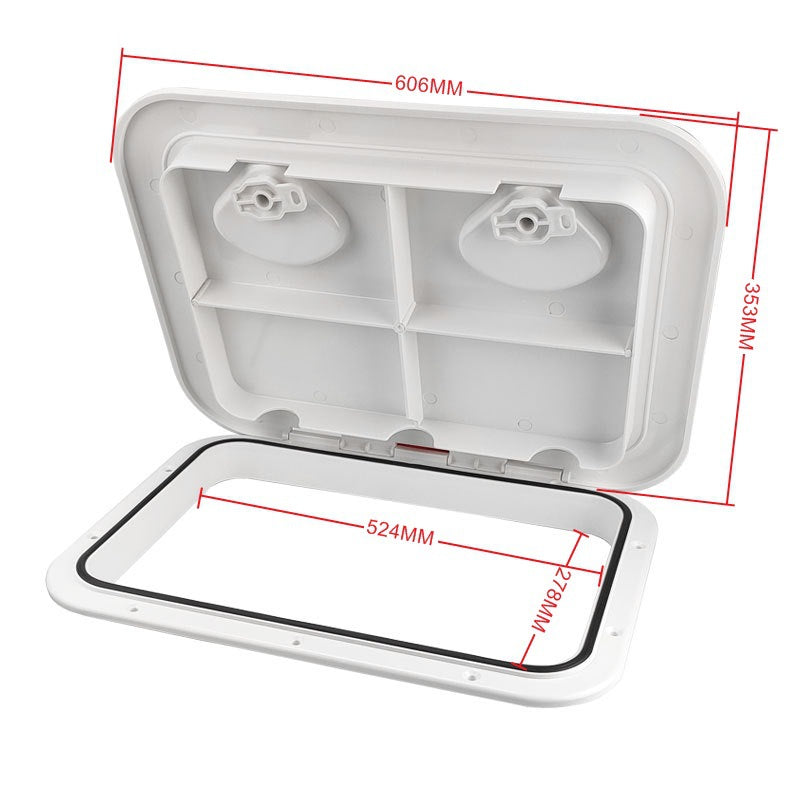 Airow Marine Deck Hatch Cover - High-Impact UV-Stabilized ABS