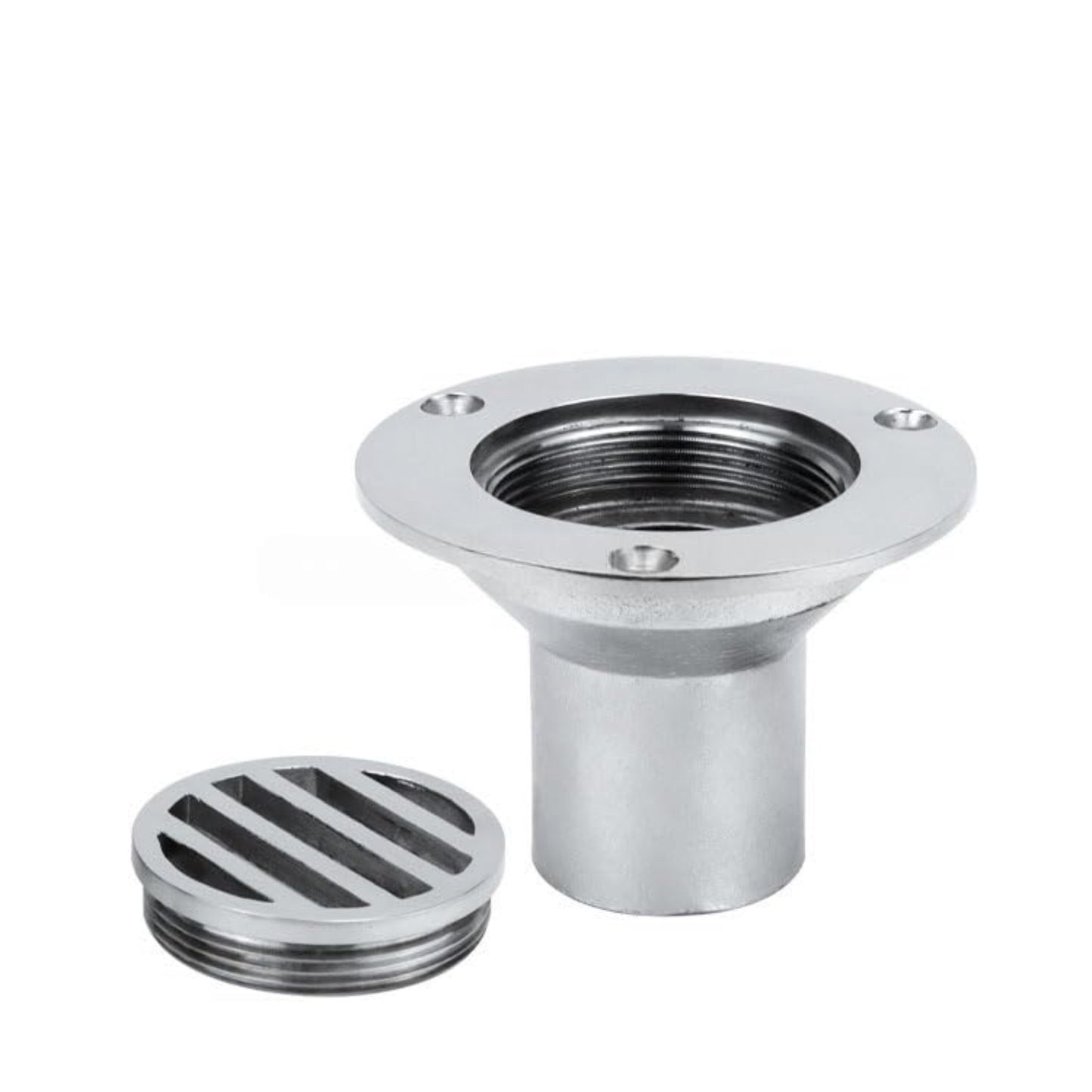 38MM Boat Floor Deck Drain,316 Stainless Steel Anti-Odor Scupper Deck Drain for Yacht,Speedboat,Fishing Boat