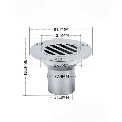 38MM Boat Floor Deck Drain,316 Stainless Steel Anti-Odor Scupper Deck Drain for Yacht,Speedboat,Fishing Boat