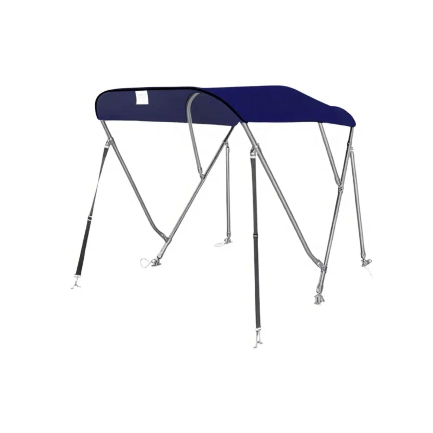 3 Bow Bimini Top Boat Cover, 600D/1200D Oxford Cloth Marine Canopy with 304 Stainless Steel Tube Frame for Cruise Yachts,Boats