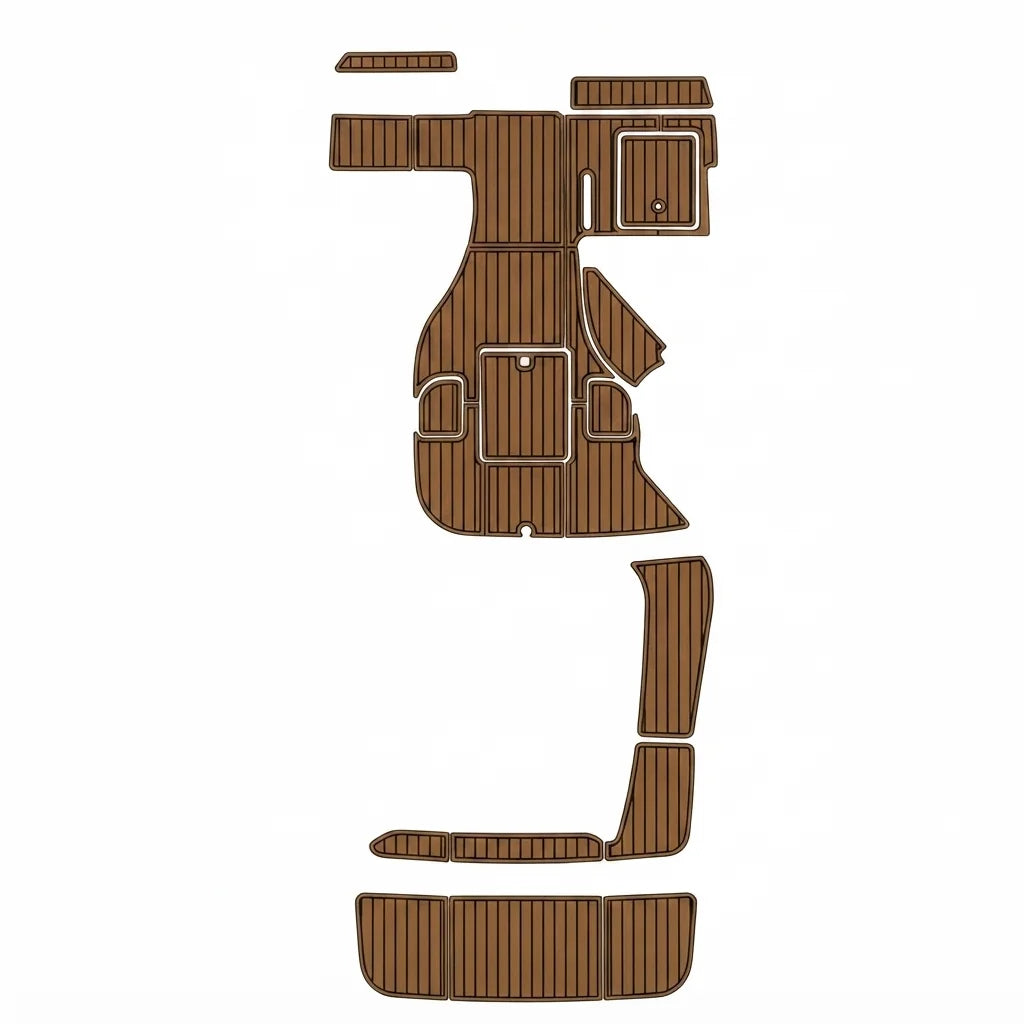 2008 Cobalt 323 EVA Foam Faux Teak Decking Kit - Swim Platform & Cockpit Mat