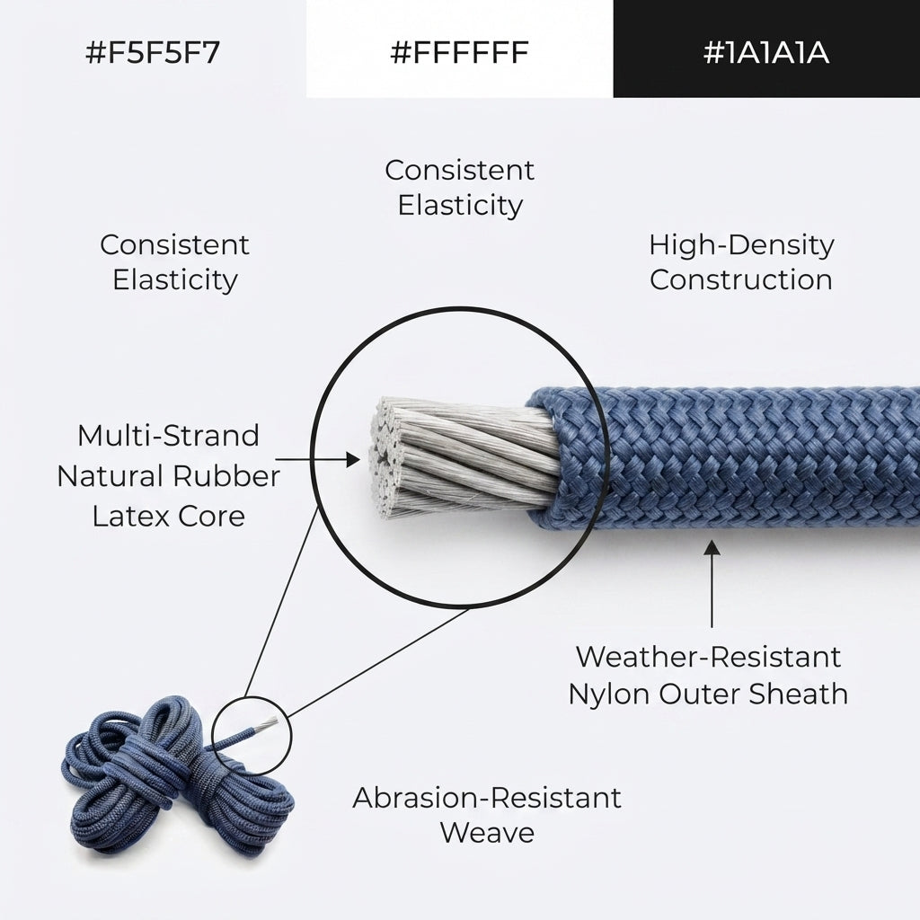 Double-Braided Mooring & Dock Line - UV-Protected Nylon with Latex Core (50 rolls)