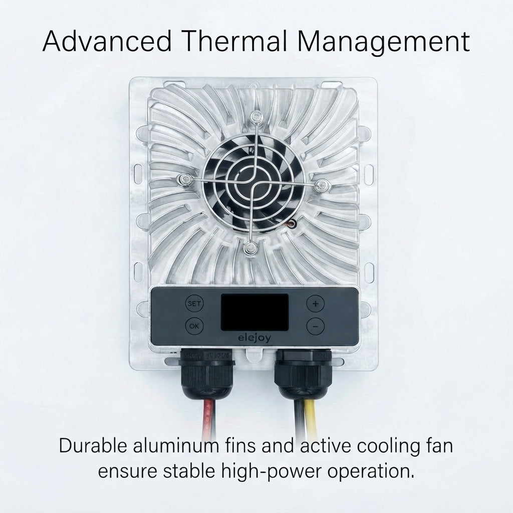 600W 40A MPPT Solar Charge Controller - 10-30V Adjustable for Marine & RV