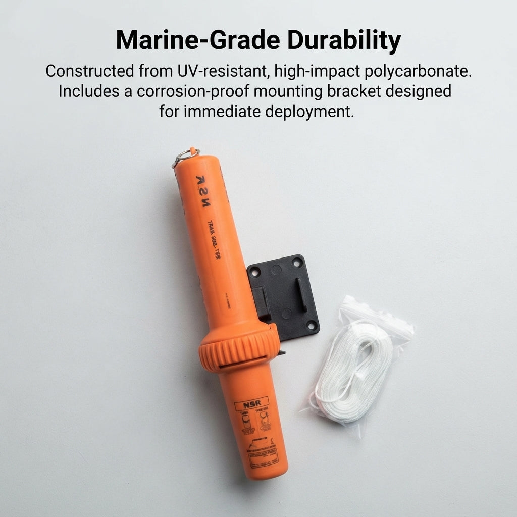 NRT-1000 Marine SART Radar Transponder - 9GHz X-Band, 96-Hr Battery, 10m Waterproof (95x377mm)