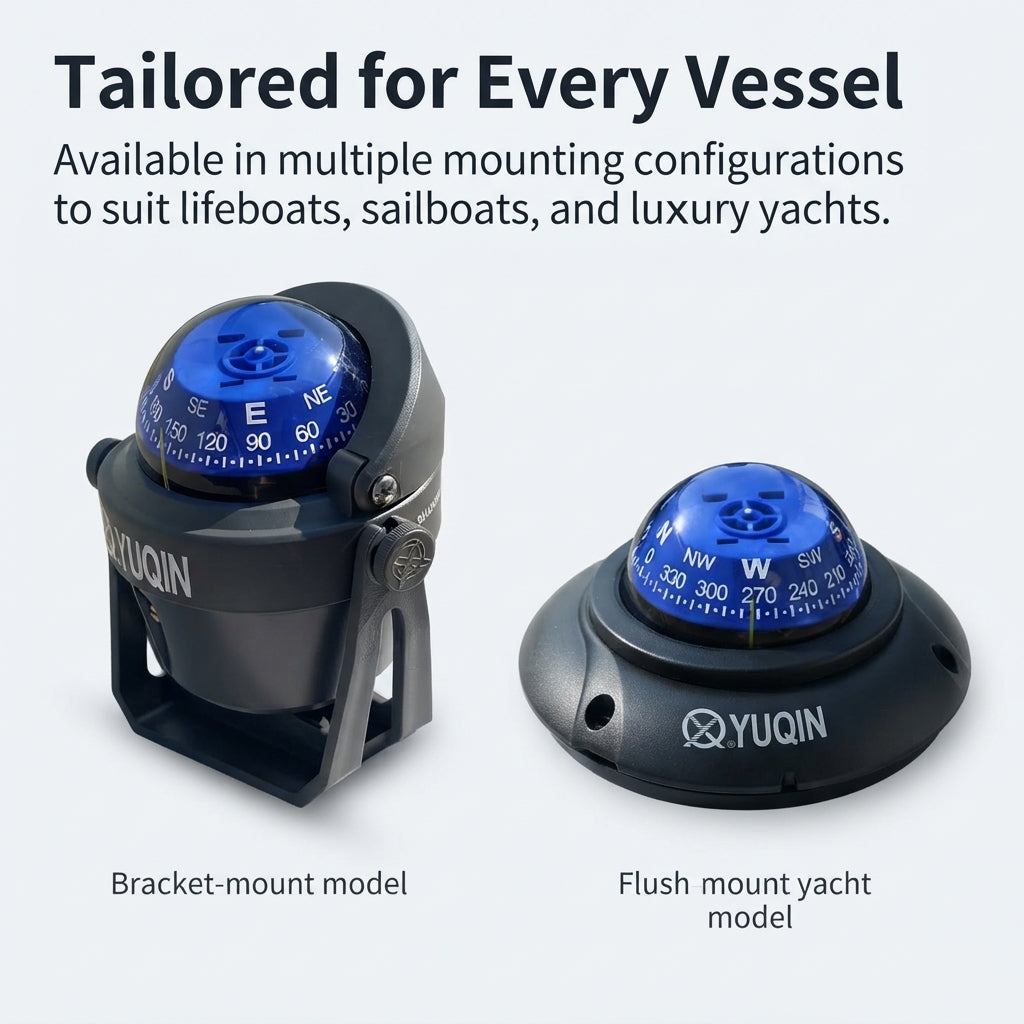 Marine Magnetic Compass - CCS Certified, UV-Stabilized Lens for Boats & Yachts