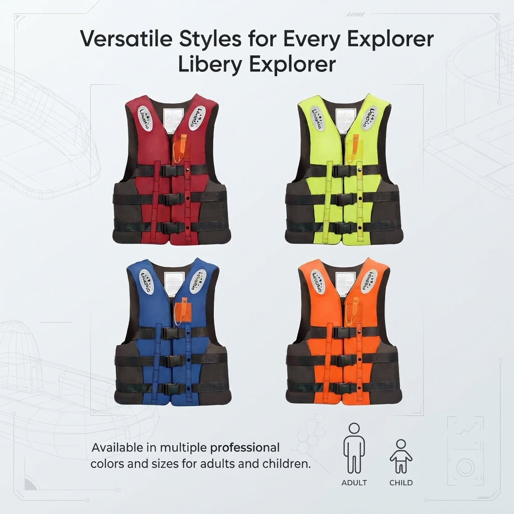 Adult Life Jacket - Professional High-Buoyancy Marine Vest