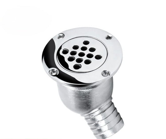 Ralo de piso de barco autoesvaziável antiodor, filtro de esfera flutuante de aço inoxidável 316, equipamento marinho, drenagem de convés para iate, lancha, trailer