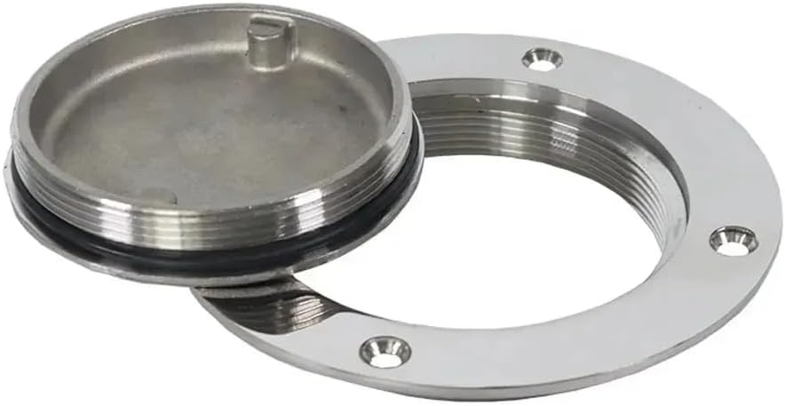 Deck Plate 3/4/5/6 Inch Stainless Steel Hand Mirror Polished Marine Grade Rustproof for Boat/Yacht