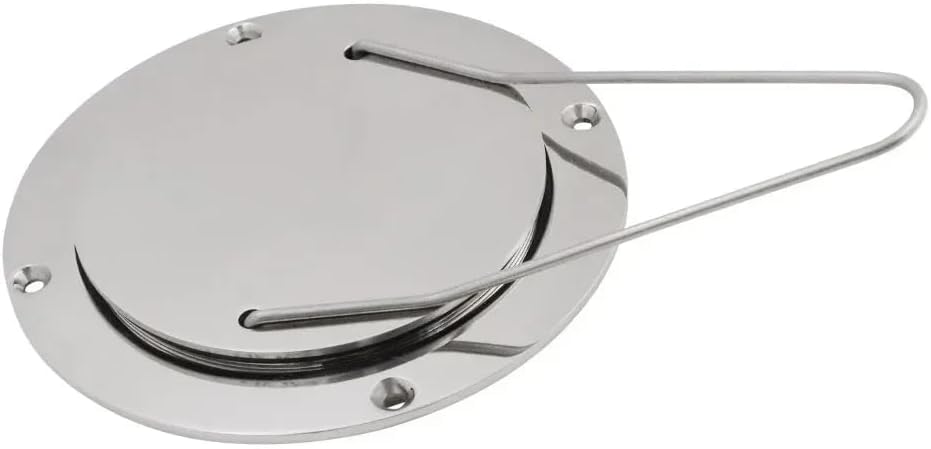 Deck Plate 3/4/5/6 Inch Stainless Steel Hand Mirror Polished Marine Grade Rustproof for Boat/Yacht
