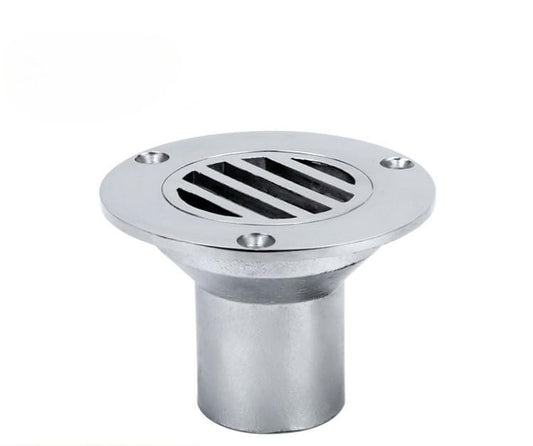 Ralo de convés de 38 mm para piso de barco, dreno de convés anti-odor de aço inoxidável 316 para iate, lancha, barco de pesca
