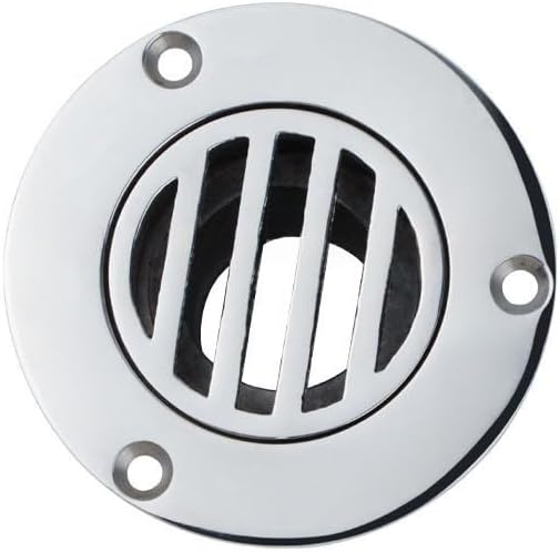 38MM Boat Floor Deck Drain,316 Stainless Steel Anti-Odor Scupper Deck Drain for Yacht,Speedboat,Fishing Boat