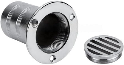 50MM Boat Floor Deck Drain,316 Stainless Steel Detachable or Integral Anti-Odor Scupper Deck Drain for Yacht,Speedboat, Fishing Boat