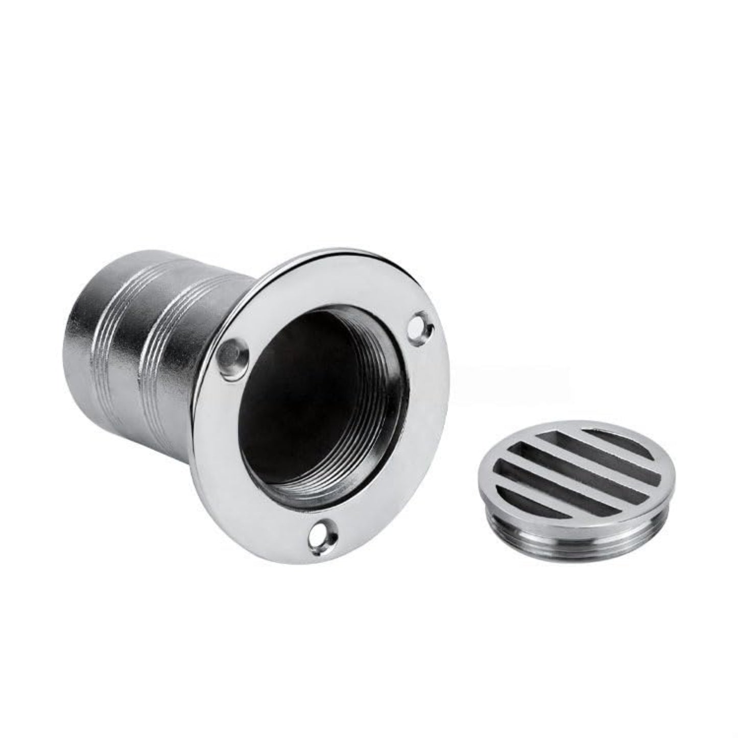 50MM Boat Floor Deck Drain,316 Stainless Steel Detachable or Integral Anti-Odor Scupper Deck Drain for Yacht,Speedboat, Fishing Boat