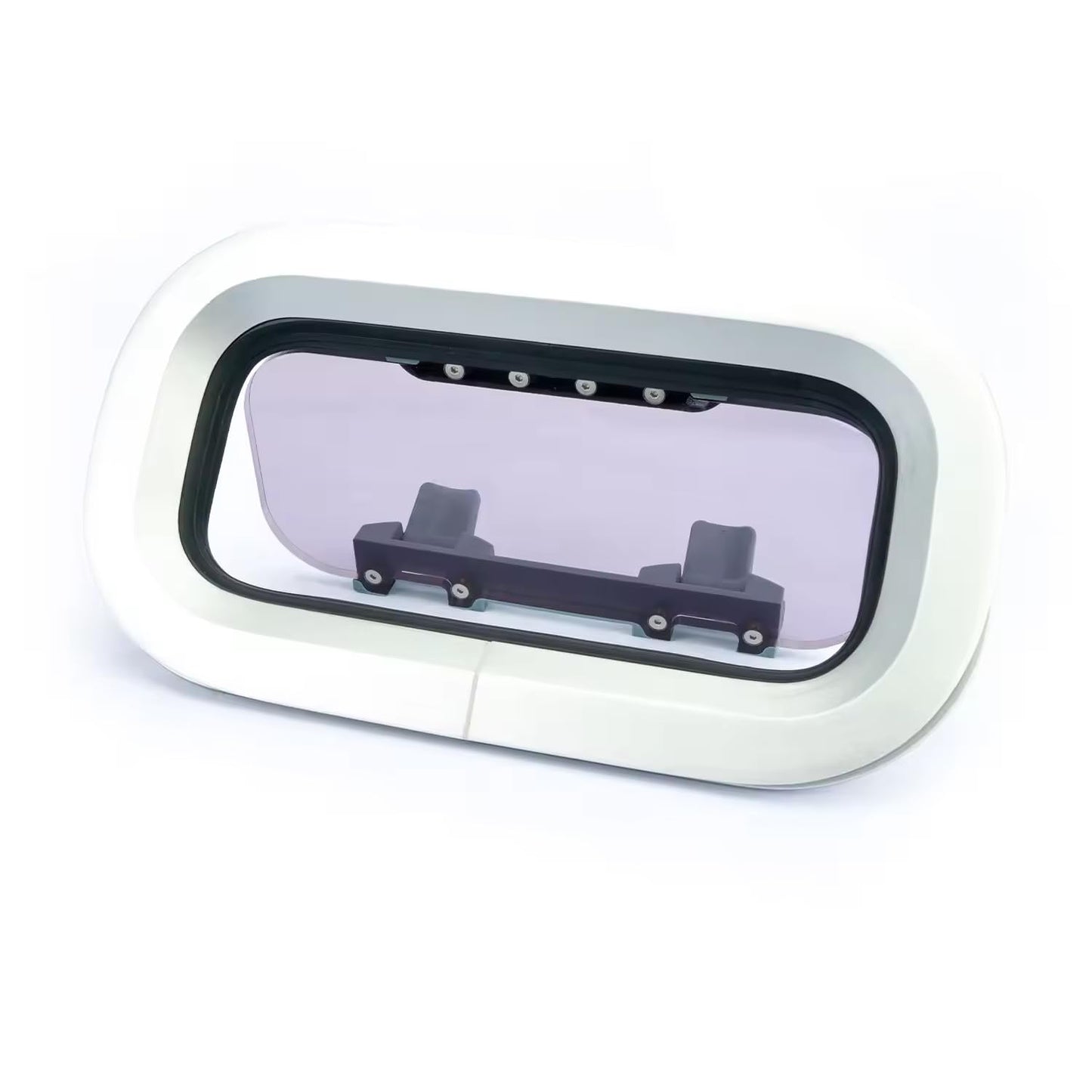 Aluminum Opening Deck Hatch & Boat Porthole Window, Acrylic Oval/Rectangular Portlight, Marine Skylight for Boats/Yachts/Ships/RV