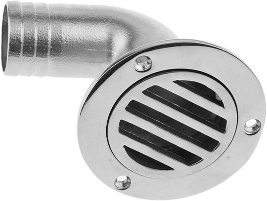 Detachable or Integral Curved Boat Floor Drain,316 Stainless Steel Marine Hardware Filter Scupper,Thru Hull Deck Drainage for Yacht,Speedboat