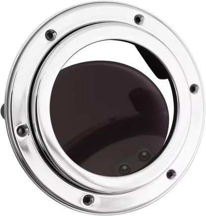 316 Stainless Steel Boat Porthole Window, 5"-7" (126mm-175mm) Round Acrylic Opening Portlight for Boats/Yachts/Ships/RV