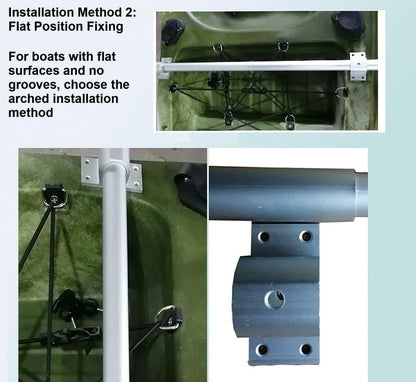 Kayak Stabilizers, Canoe Stabilizer, Kayak Outriggers/Stabilizers System Kit with Sidekick Arms Rod and Installation Accessories