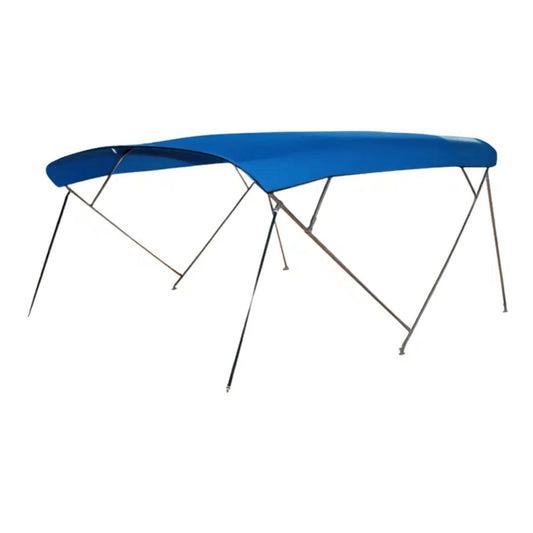 Capa de barco bimini com haste de suporte de nylon, cobertura de barco em tecido Oxford 600D com estrutura de tubo quadrado de alumínio 6063, capa de proteção solar à prova d'água para iates de cruzeiro, barcos