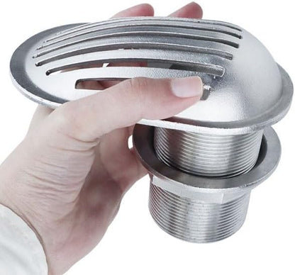316 Stainless Steel Boat Intake Strainer,Multiple Specifications Filter Scoop, Thru Hull Water Pickup Floor Deck Drain for Yacht