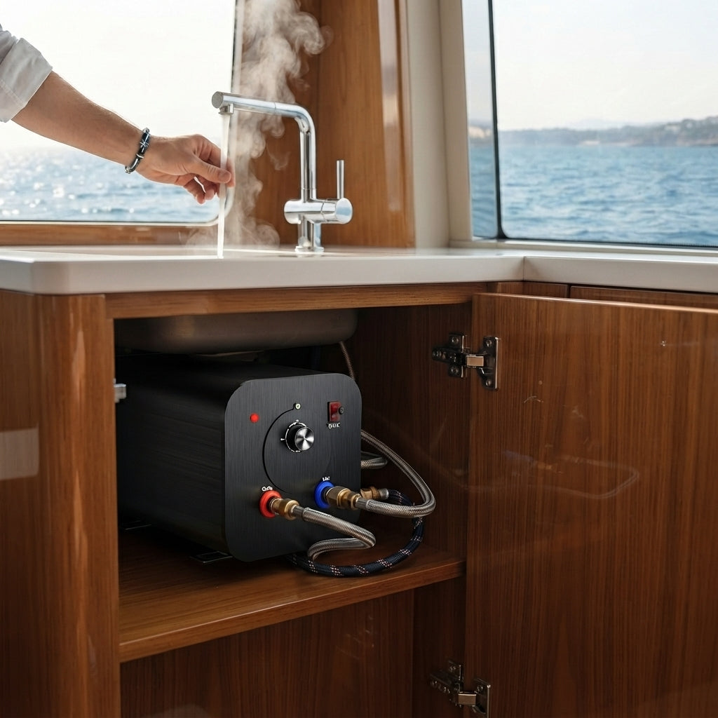 Marine Electric Water Heater - Dual Voltage (12V/220V) - 10-30L Capacity
