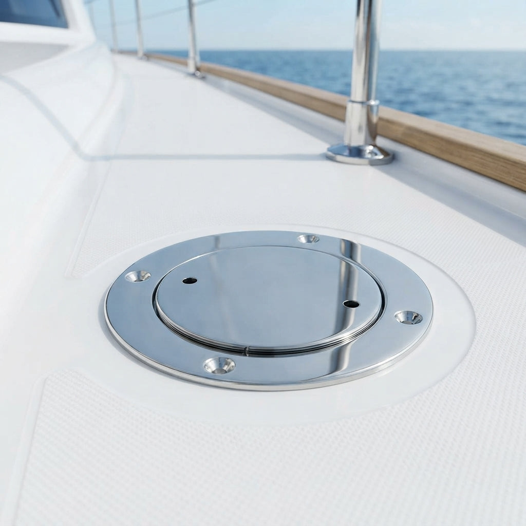 316 Stainless Steel Flush Deck Inspection Hatch - Marine Grade, Mirror Polish
