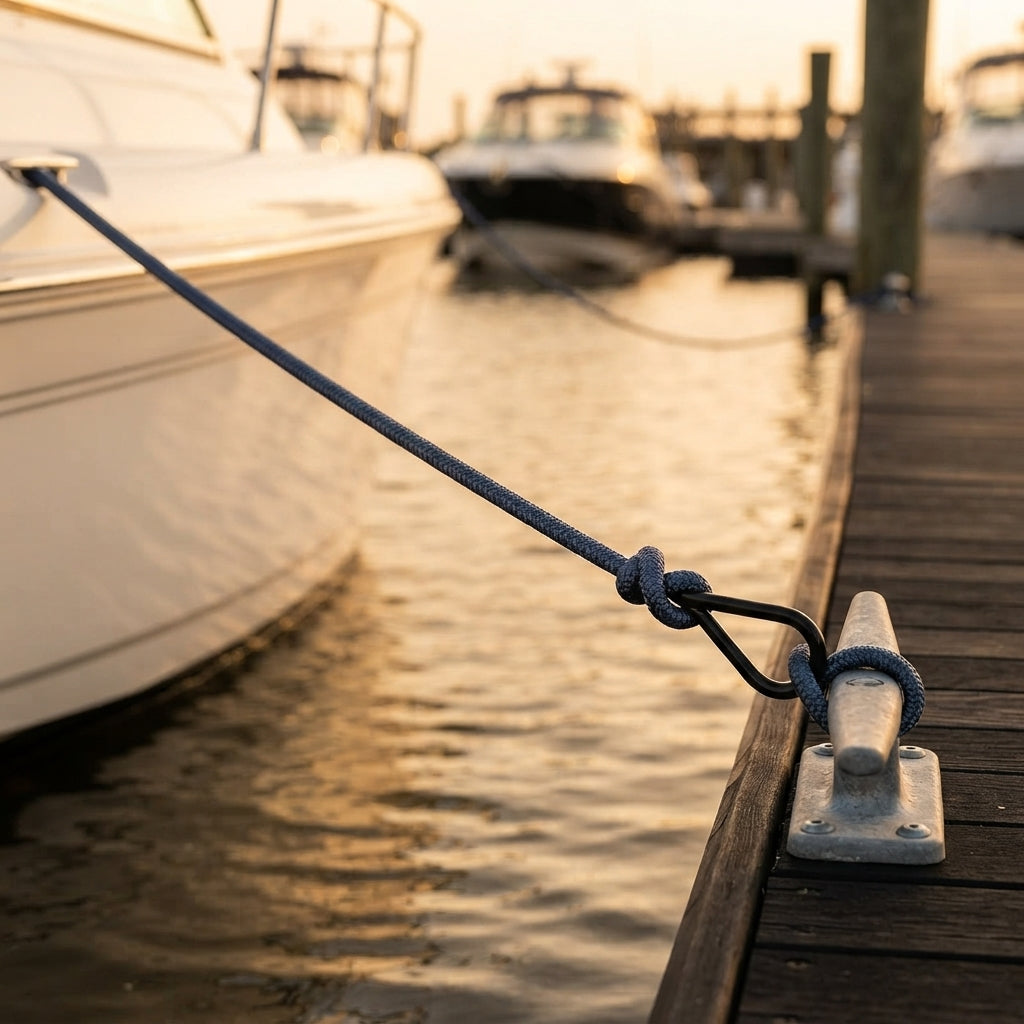Double-Braided Mooring & Dock Line - UV-Protected Nylon with Latex Core (50 rolls)