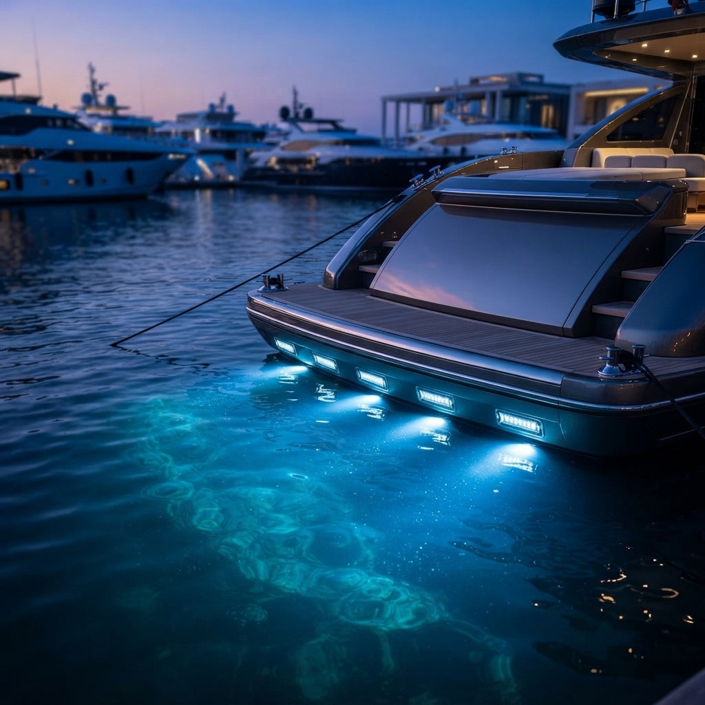 Airow Marine 42-LED Underwater Boat Light - 316 SS, 10-30V, IP68