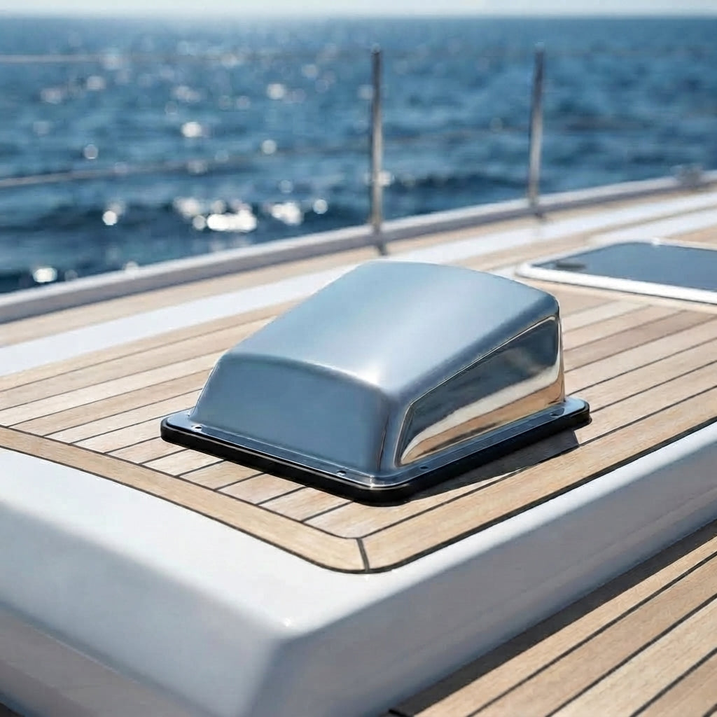 Marine 316 Stainless Steel Cowl Vent & Exhaust Port - Mirror Finish, Yacht Grade