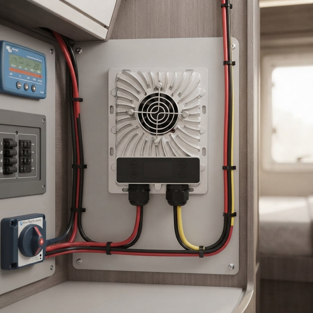 600W 40A MPPT Solar Charge Controller - 10-30V Adjustable for Marine & RV