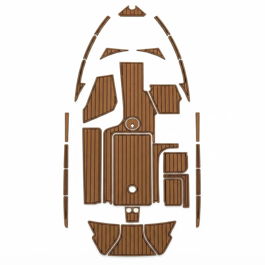 Premium EVA Foam Teak Decking Kit for 2014 Malibu 23 LSV Swim Platform & Cockpit Pad