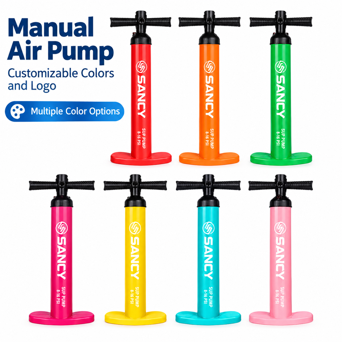 SUP Dual-Action High-Pressure Air Pump - Portable Marine Hand Pump