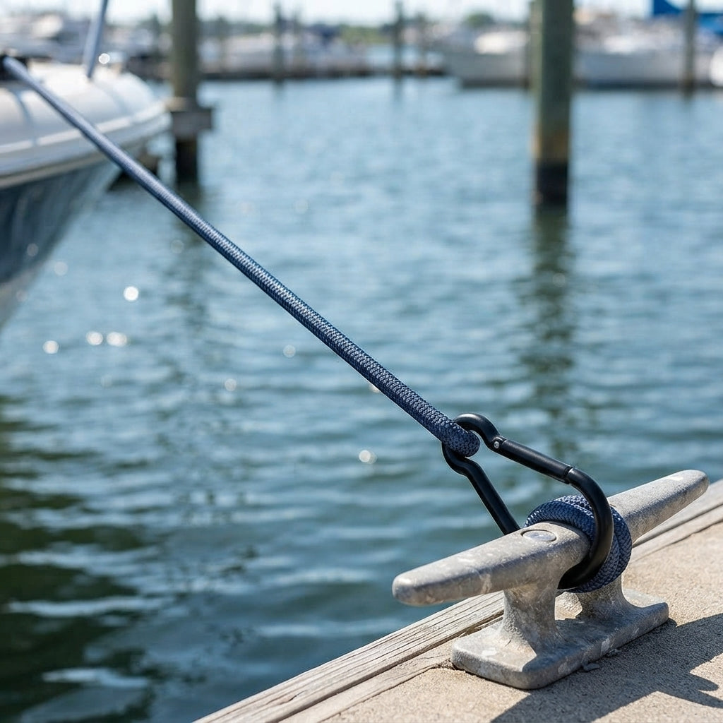 Double-Braided Mooring & Dock Line - UV-Protected Nylon with Latex Core (50 rolls)