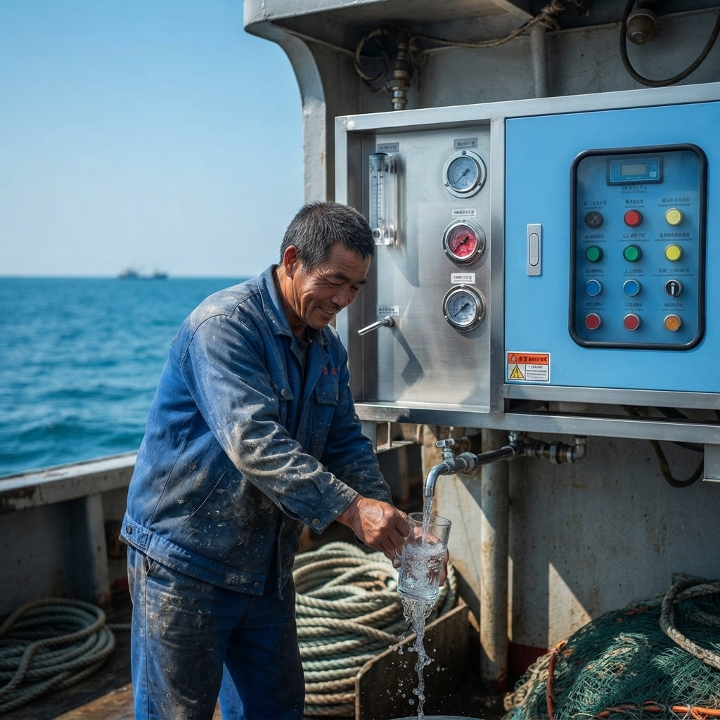 Marine RO Desalination System - 98% High Desalination, 304 SS for Vessels