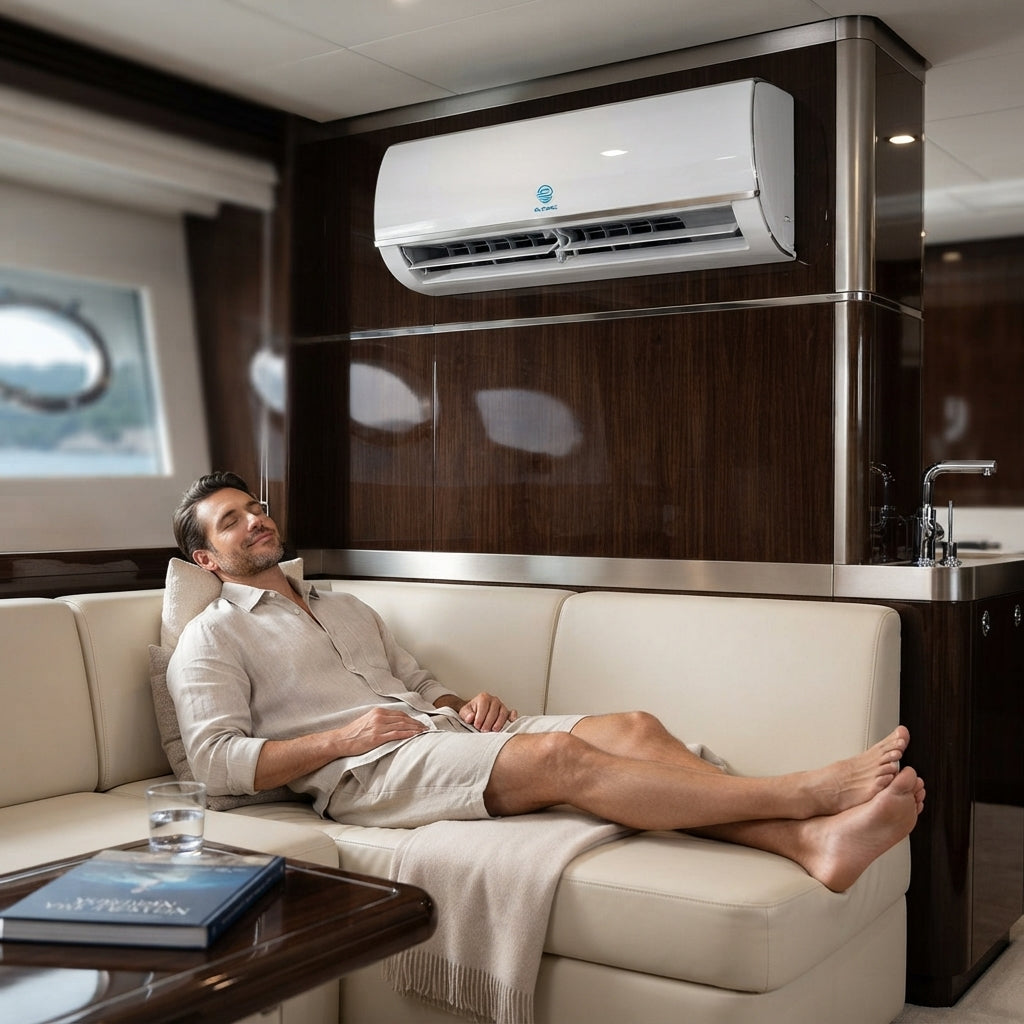 Airow Marine 1.5P Mini-Split AC - 110V/220V Eco-Friendly Heating & Cooling