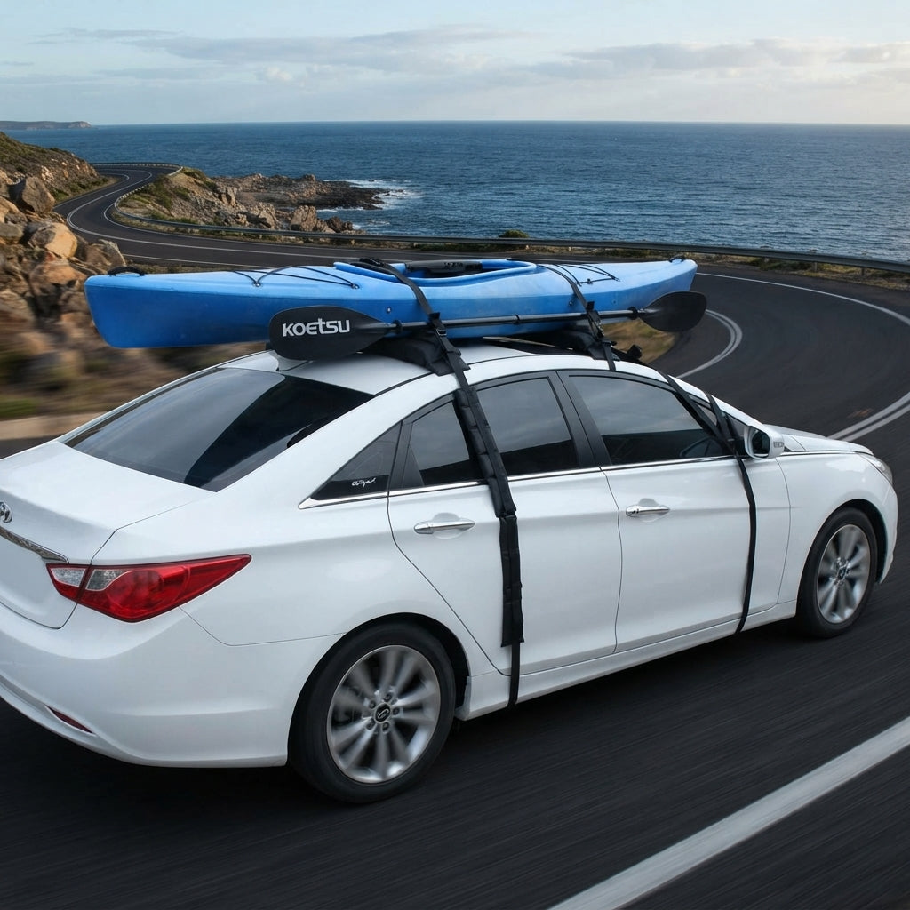 Airow Marine Universal Soft Roof Rack - Heavy-Duty Padded for Kayaks & SUPs