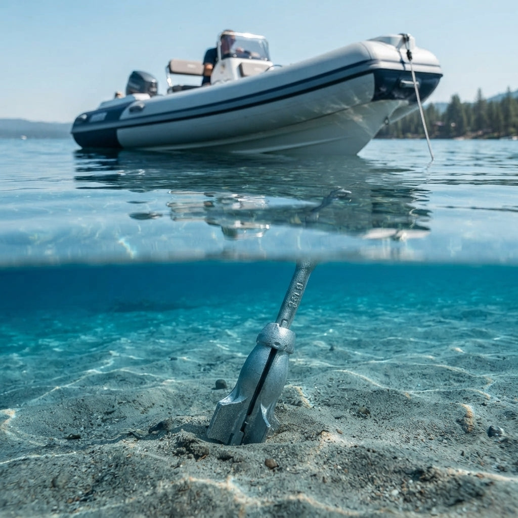 Hot-Dip Galvanized Carbon Steel Folding Grapnel Anchor for Kayaks, Jet Skis & Small Boats