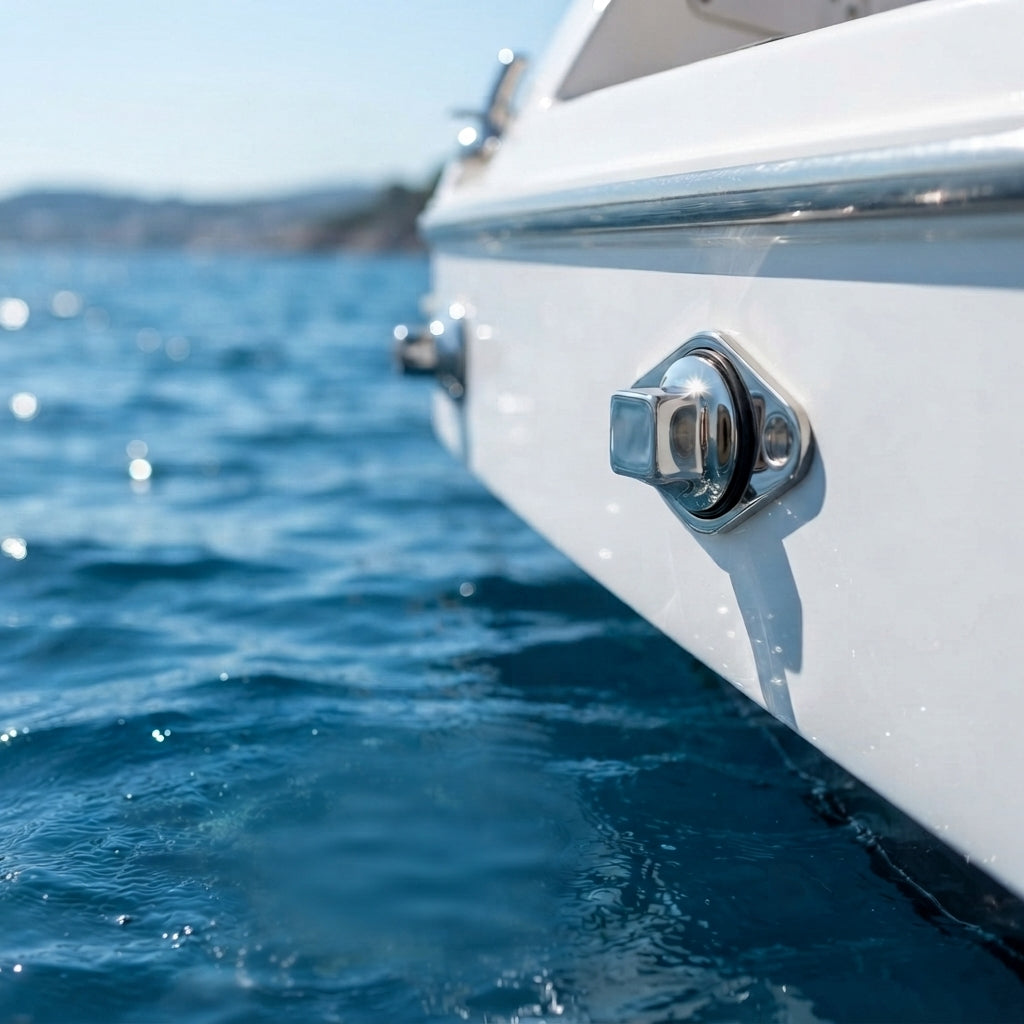 316 Stainless Steel Boat Drain Plug - Marine Grade Mirror Polish