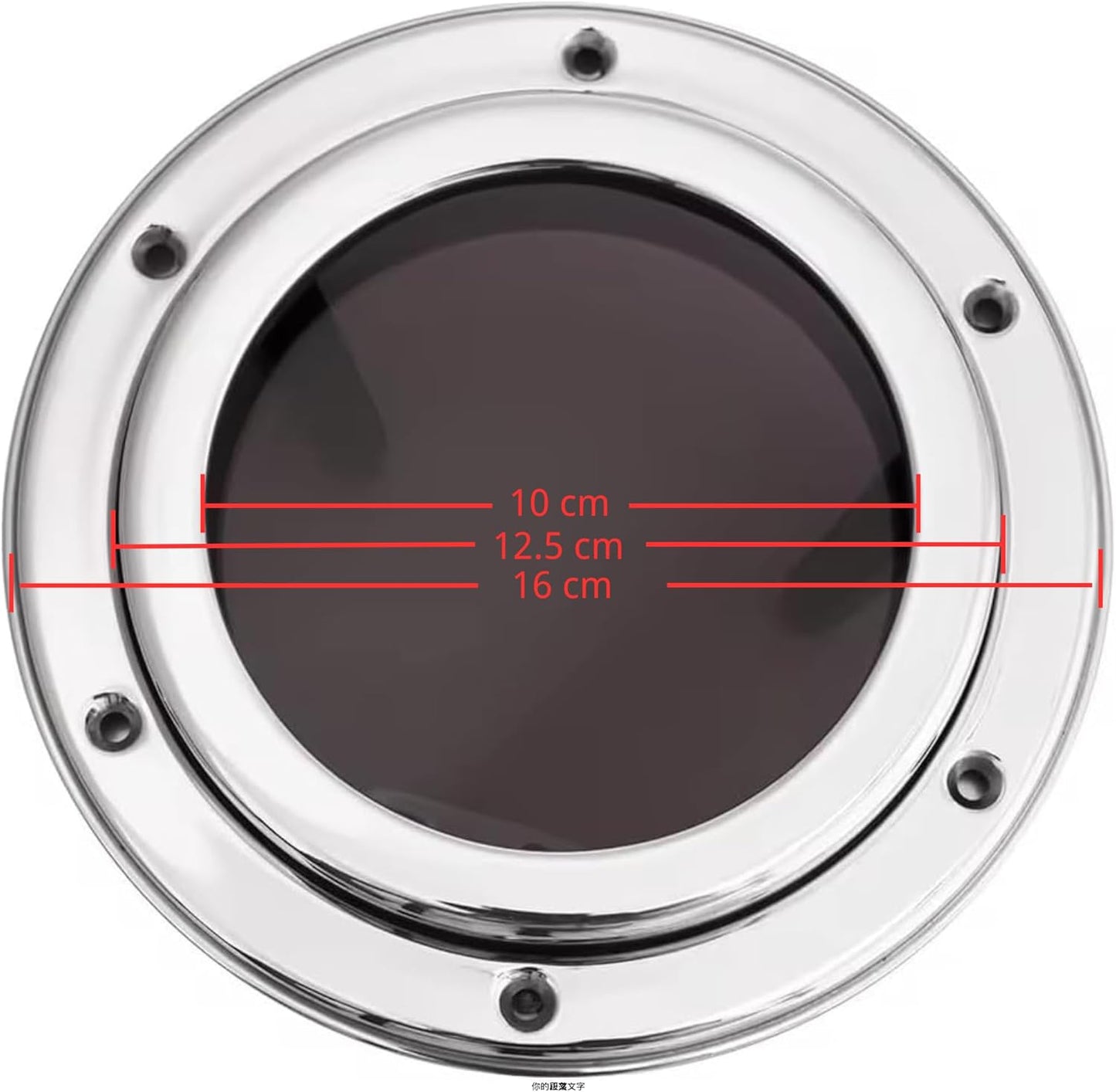 316 Stainless Steel Boat Porthole Window, 5"-7" (126mm-175mm) Round Acrylic Opening Portlight for Boats/Yachts/Ships/RV