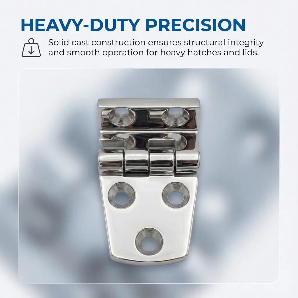 Top-down view of the solid cast construction ensuring structural integrity and smooth operation for heavy hatches.